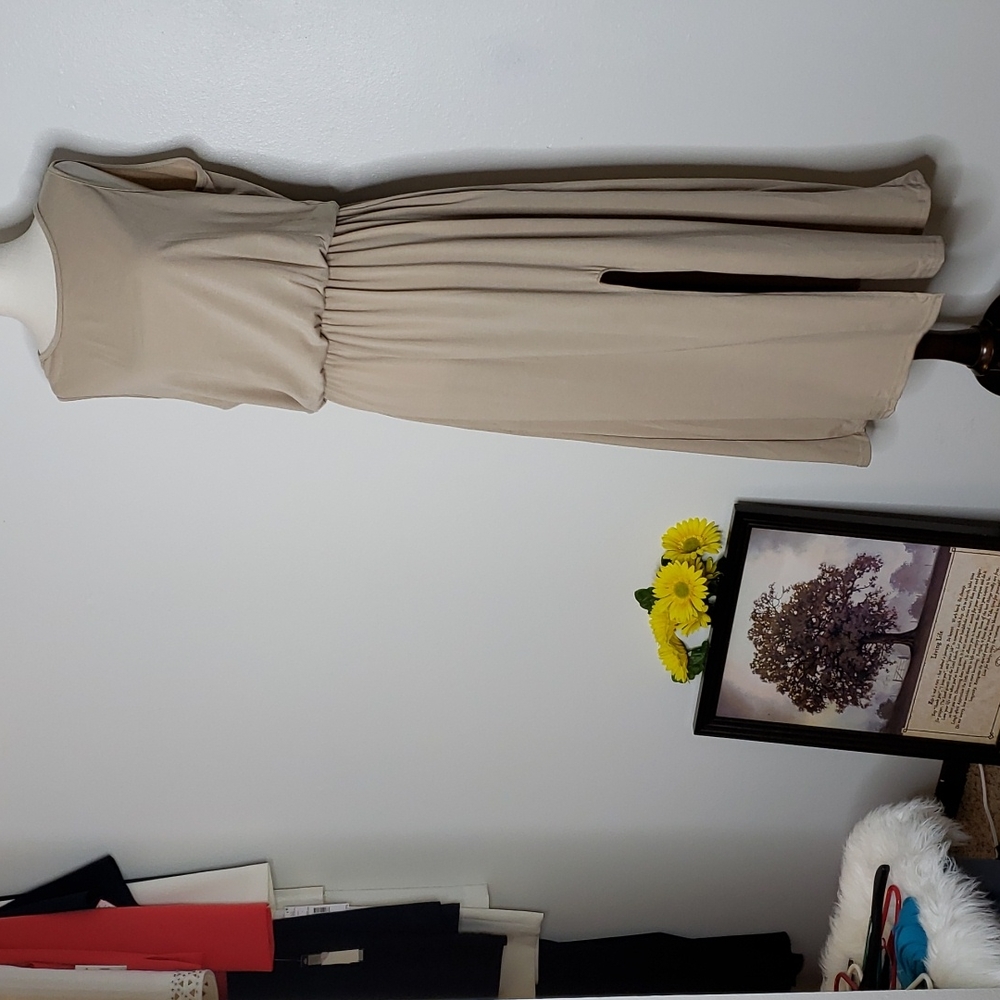 XL LEFT!!!  Summer Tank Maxi Dress Pocket Side Slit Boutique Casual - Picture 10 of 16
